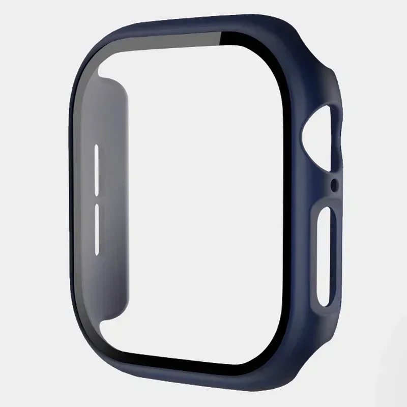 Enhanced PC Full Cover Watch Case with Tempered Glass Screen Protector, Anti‑Scratch Shell