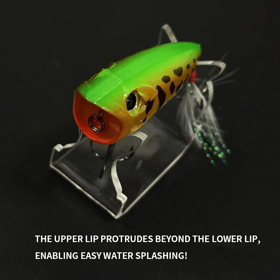 WALK FISH 1Pcs 70MM/12.6G Popper Fishing Lures Topwater Bass Pike Long Casting Floating Wobbler Fishing Accessories Hard Bait - 3