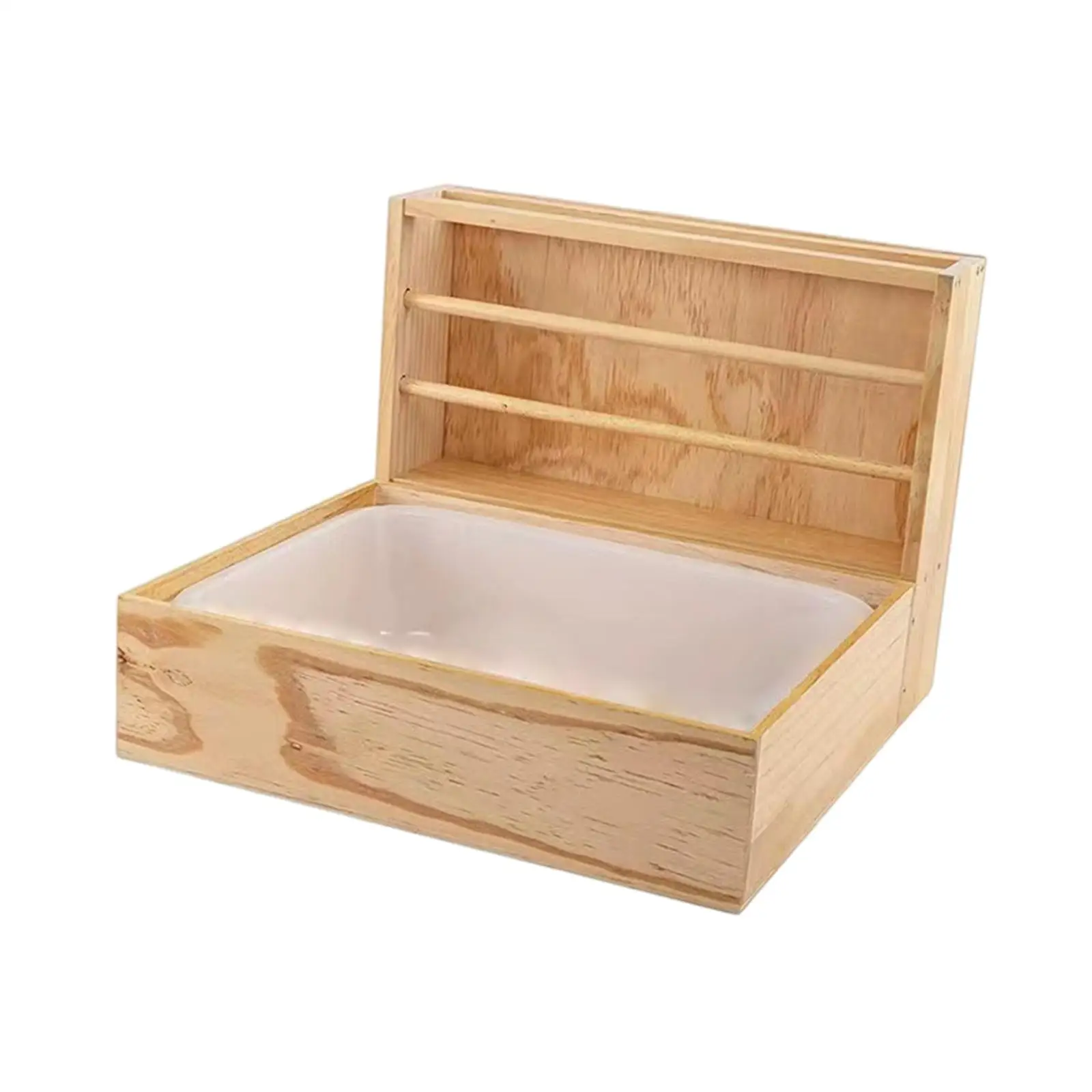 

Wooden Rabbit Hay Feeder with Litter Box, Feeding Manger Hay