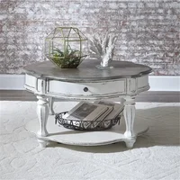 Round Cocktail Table, W38 x D38 x H20, White 2