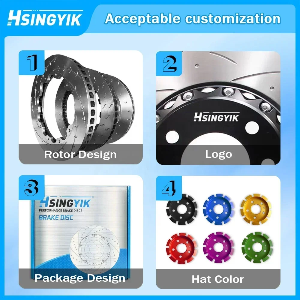 Auto Parts Cross Drill Drilled Slotted Front Rear Floating Brake Rotors For BMW M5 M6 F6 F10 528xi 535xi F12 F13 F22 M240i