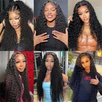 Perruque Lace Front 13x4 en Cheveux Humains, Densité 200, Bouclée Jerry, Pré-épilée avec Cheveux Naturels Brésiliens Vierges pour Femmes 5