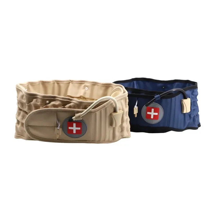 Decompression Massager Back Pain Relief Spinal Lumbar Iatable Traction Air Waist Support Brace Belt_voghion.com