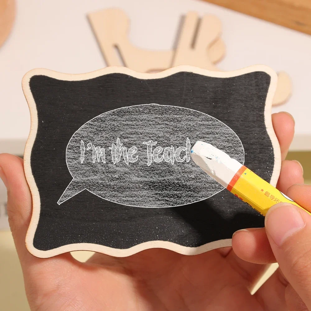 Mini Chalkboards Reusable Chalkboards Wooden Blackboard 10/5/1Pack For Weddings Birthday Parties Message Board Signs Decoration wooden blackboard wooden chalkboard
