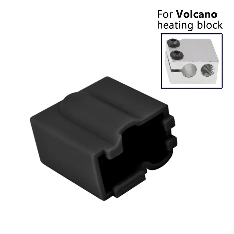3D Printer Parts Silicone Sock for V6 Volcano MK8/MK9/CR10/CR10S Heated Block Warm Keeping Cover image 7
