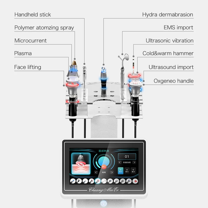 Face Lift Women Aesthetic Beauty Equipment Bubble Oxygenation Ultrasonic Scrubber Hydrodermabrasion Hydro Facial Machine 3