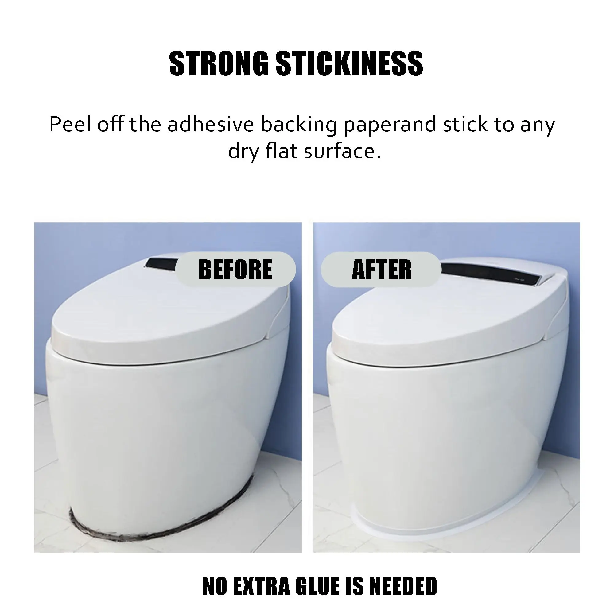 2 Rolls 3.2M PVC Sealing Strip Tape for Bathroom Bath Toilet Kitchen wall sealing tapes