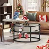 Round Lift Coffee Tables for Living Room with Hidden Storage Compartment, Modern Coffee Table with Storage for Home Office 1