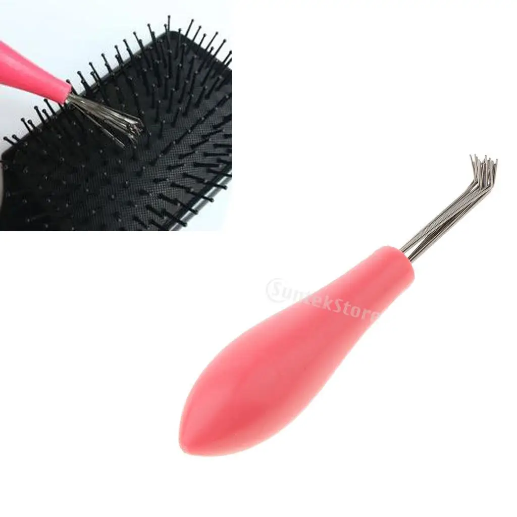 청소 내장 헤어 브러시 핸들 도구, 빗 클리너, 헤어 8cm