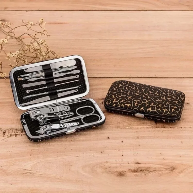 11PCS Nail Clipper Set Creative Smiley Nail Tools Fitting Nail Shape Easy Trimming Clippers Scissors Set Special Trimming Tools