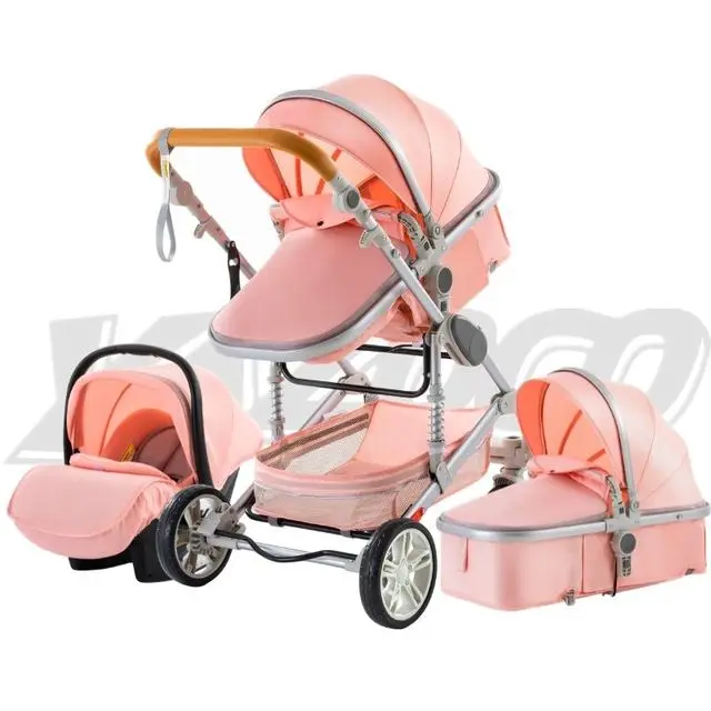 3 in 1 Stroller Baby Stroller YAZOCO Multifunctional High Landscape  Portable Aluminum Frame CE/CPC Safety Baby Carriage for Baby