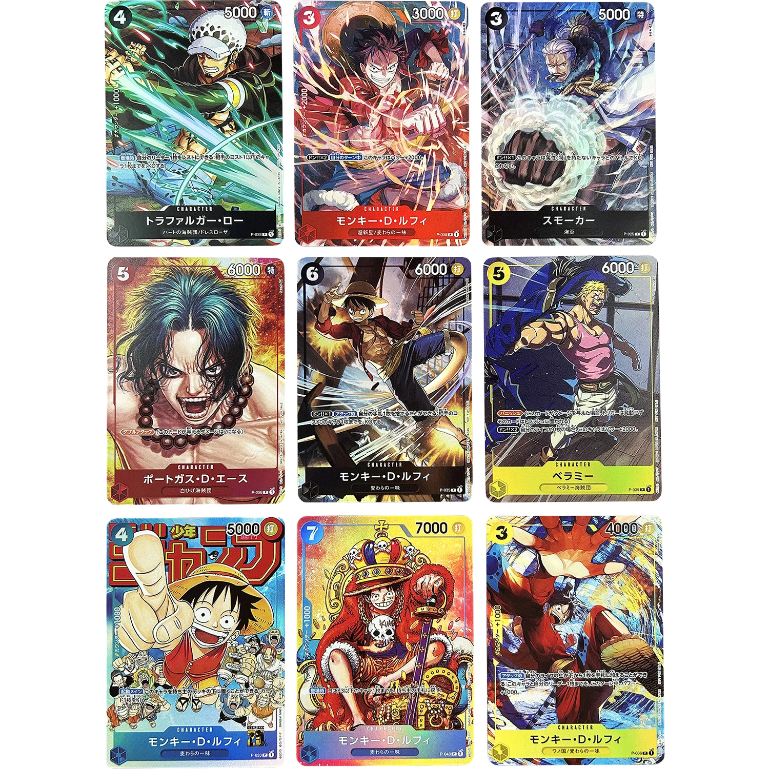 Фото 54 шт./компл., OPCG, Luffy, Zoro, Ace, Nami, Uta, Shanks, Kaidou, игрушечная игра, аниме коллекционные карты №4