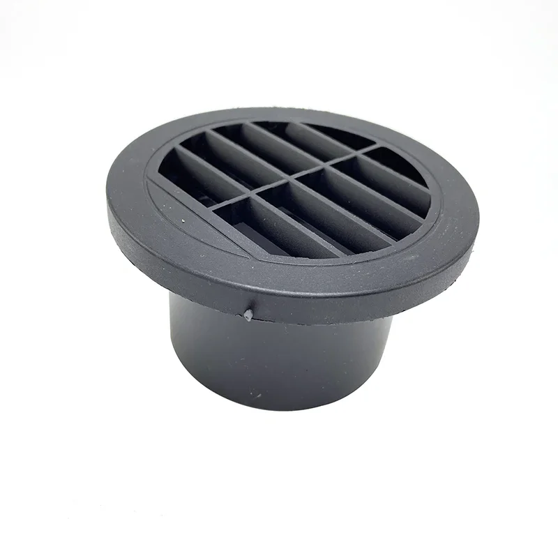 Heater Duct Connector 1PC 60mm/75mm/90mm Diesel Heater Duct Ducting Air Vent Outlet Flat Round Rotatable Connector Black For Car Truck VAN Camper