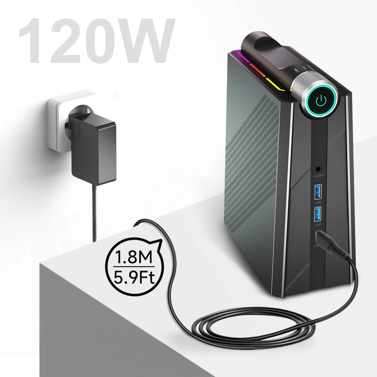 19V 6.32A 120W AC Adapter for Mini PC Power Intel NUC 11 NUC11PAHi5 NUC11PAHi7 NUC11TNHi5 NUC11TNHi7 NUC11TNKi5 NUC11TNKi7 NUC10 charger adapter power supply adapter