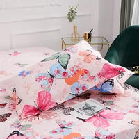1 piece of bed sheet for bedroom 100%Polyeste Elastic Band Around bedding Fitted Sheet Only (excluding pillowcases) 2