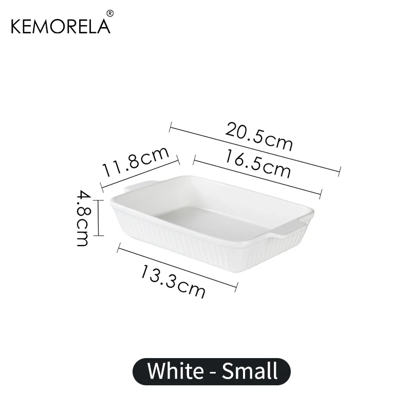 צלחת אפייה קרמיקה 1PC, זמין ב-3 גדלים מחבת לאסניה עמוקה לתנור, עם ידיות, תנור בטוח ועמיד כלי אפייה עבור לאסניה