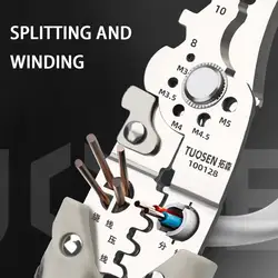 Electrical Wire Crimper Cable Cutter Adjustable Automatic Wire Stripper Tool Electrician Multi-Purpose Stripper Crimping Pliers