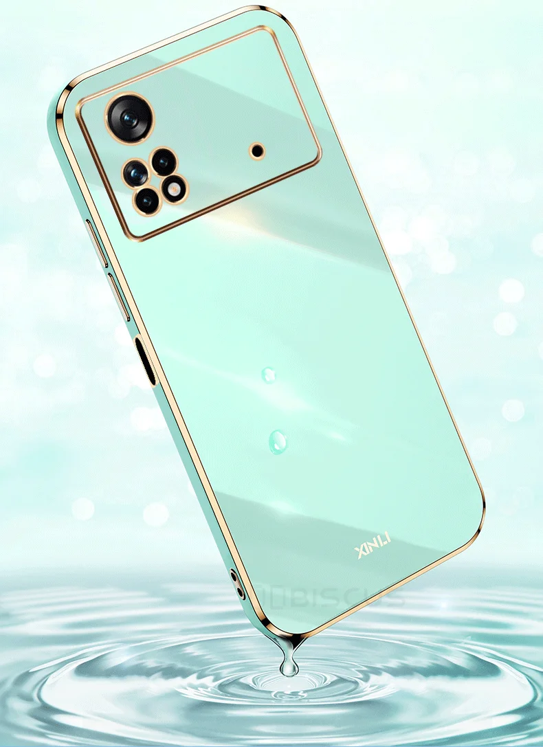 Coque pour Poco X4 Pro 5G M4 Pro 5G Pocophone X4Pro X3 Pro Poco X3 Pro Plaqué de luxe en gel de silicone souple Funda Carcasa Coque_voghion.com