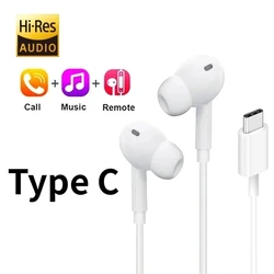 Premium Type C Wired Earphones with Mic - High - Quality Sound (Type C  Earbud)