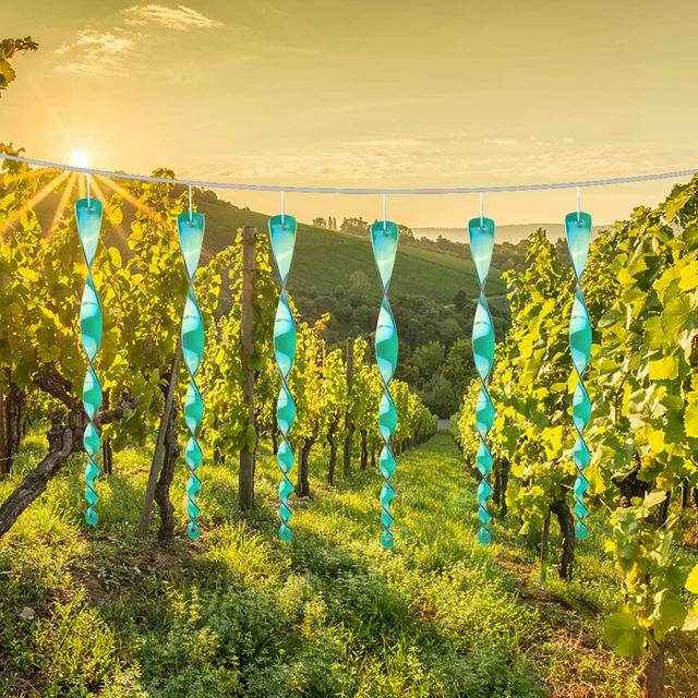 6Db 30 Cm Madártaszító Bot Forgó Rúd -Pálca Fényvisszaverő Spirális Elrettentő Vezérlőelem Ijesztő Eszköz Mezőgazdasági Kertdekoráció - Image 3