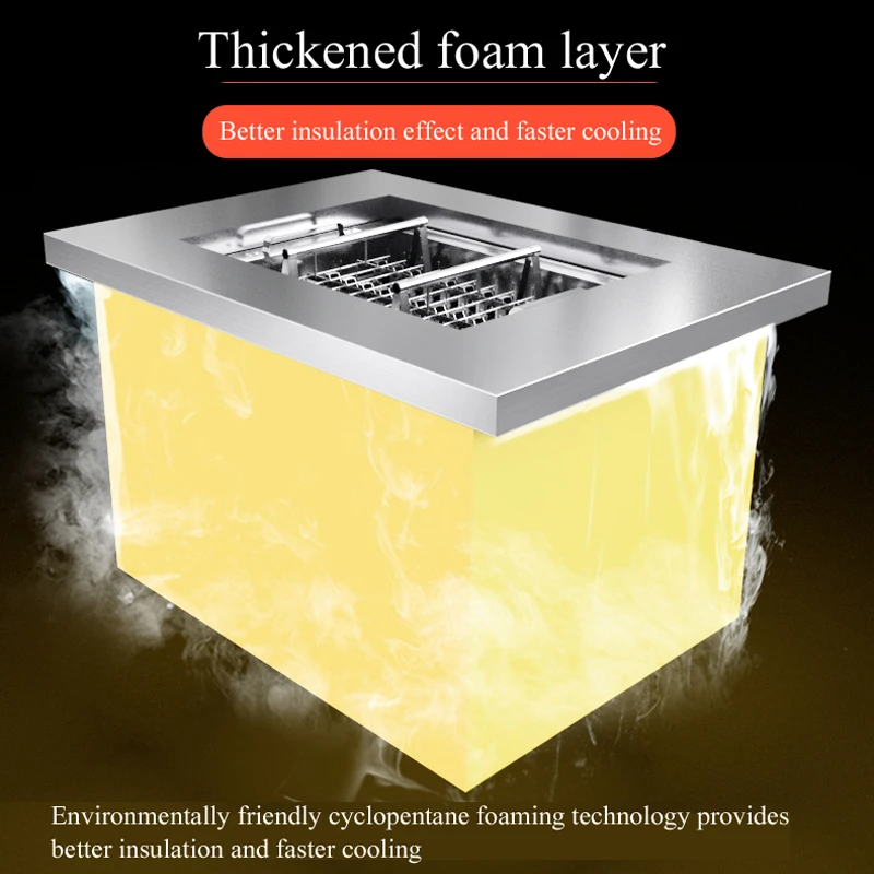 40 Pcs Mold Electric Ice Cream Maker Machine W/ Compressor Fridge Popsicle Machine Stainless Steel Yogurt Milk Commercial 5