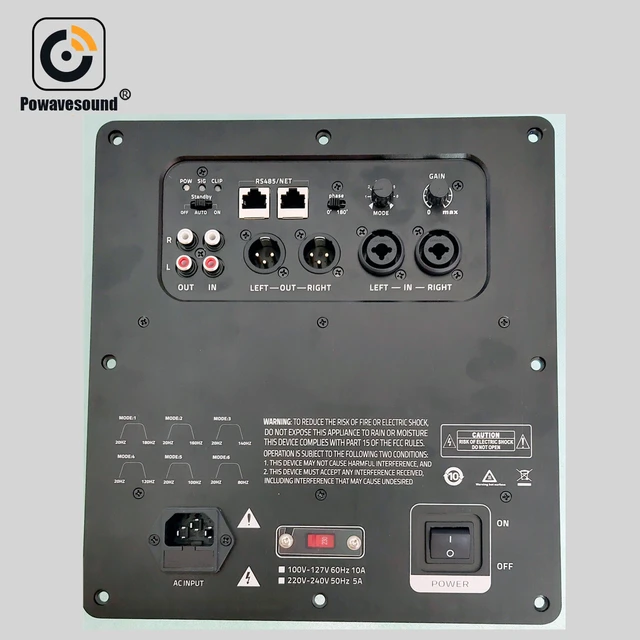 Processeur audio professionnel, amplificateur à plaque DSP 300W pour home  cinéma et module subwoofer 600W pour studio statique - AliExpress