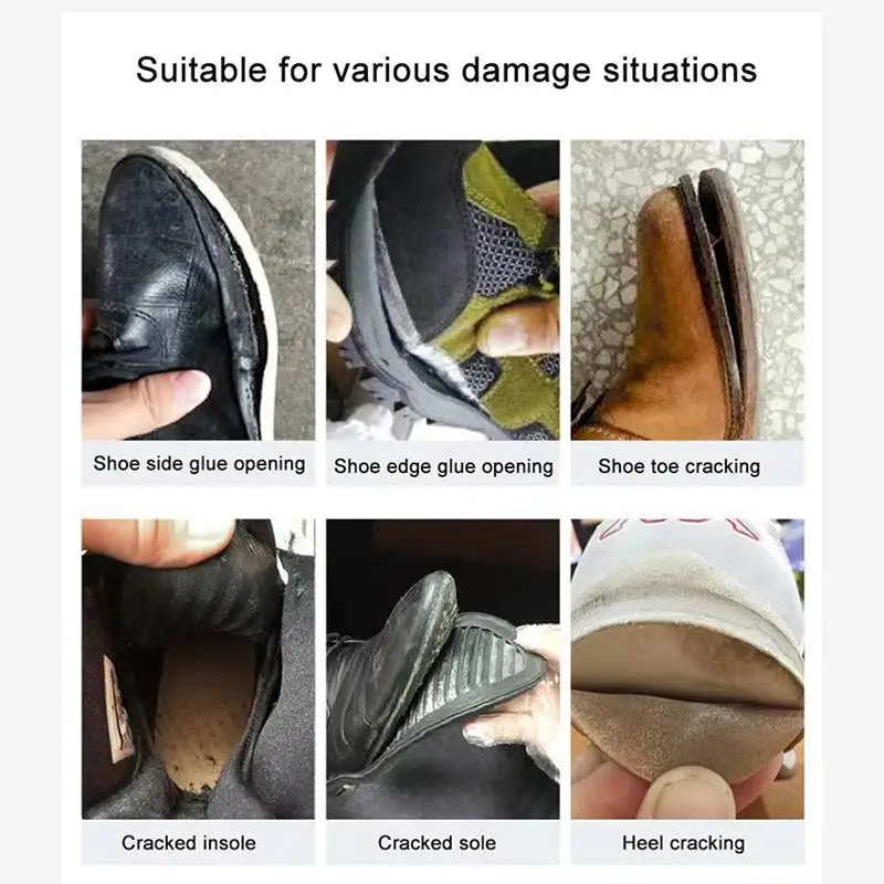 Repair Glue Powerful Shoe Repair Adhesive Shoemaker Waterproof Universal Strong Shoe Factory Special Leather 30/50/60ml