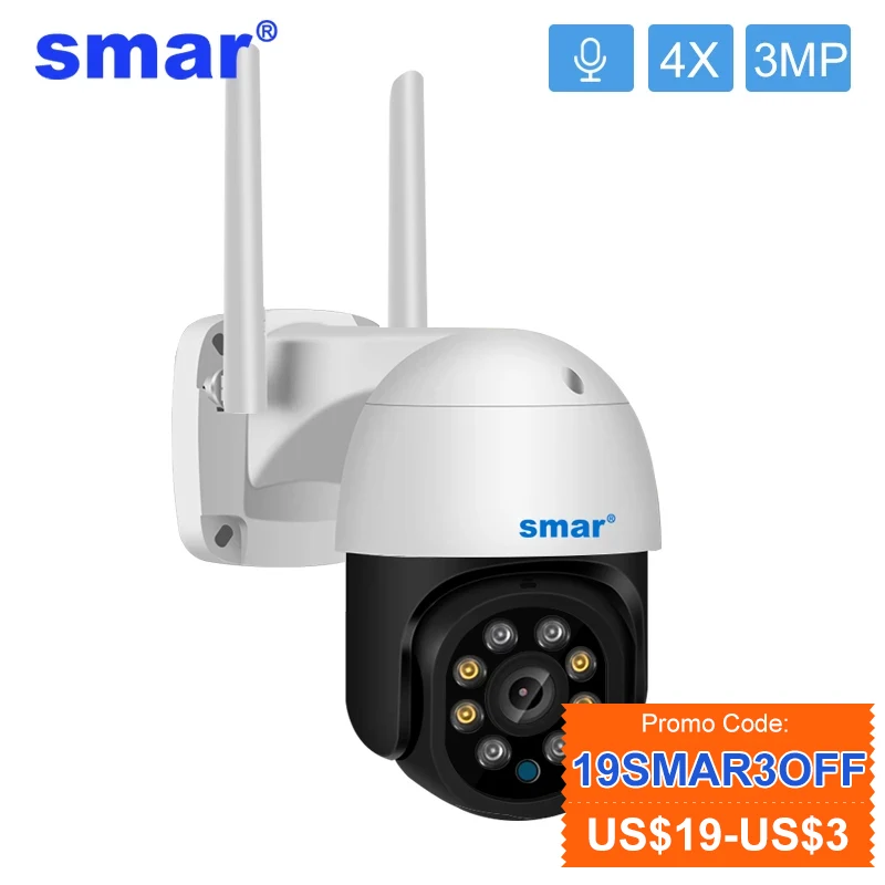 

IP-камера SMAR с Wi-Fi, 1080P, HD, двустороннее аудио, ночное видение