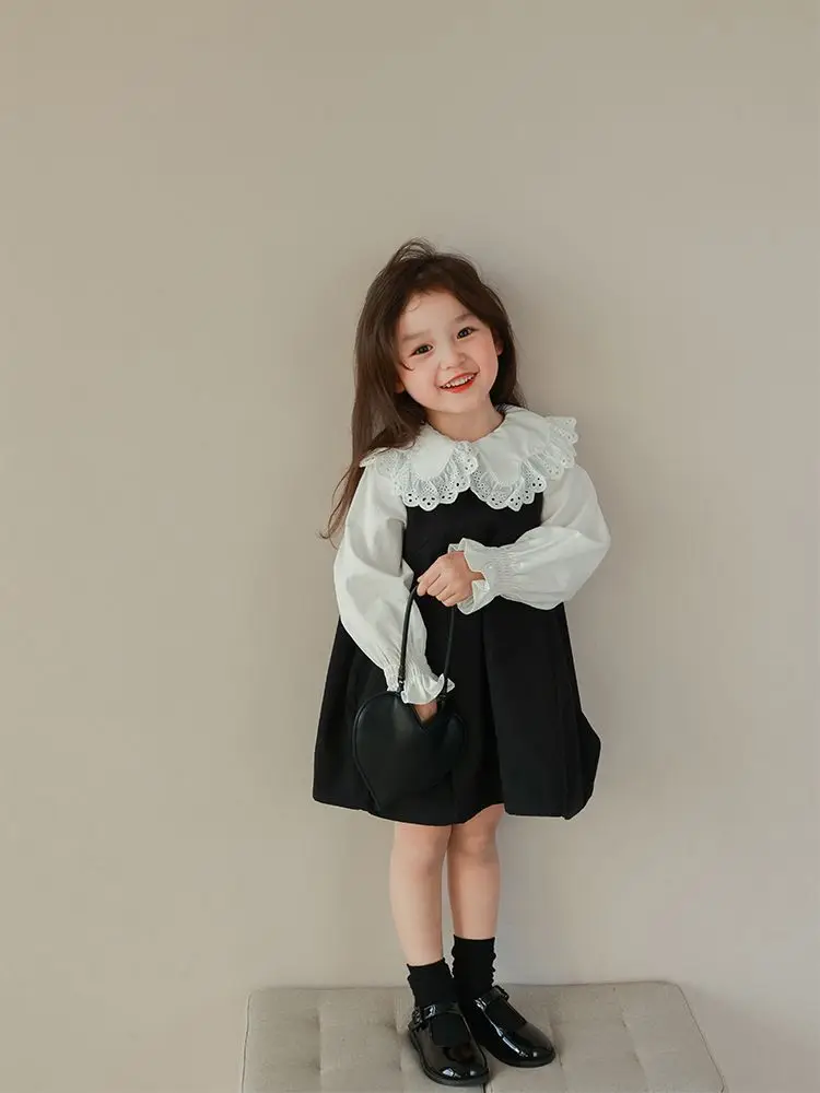 

Сезон весна-осень, юбка с рукавами, новинка 2023, женское платье, Топ с длинным рукавом, комплект принцессы, комплект из двух предметов