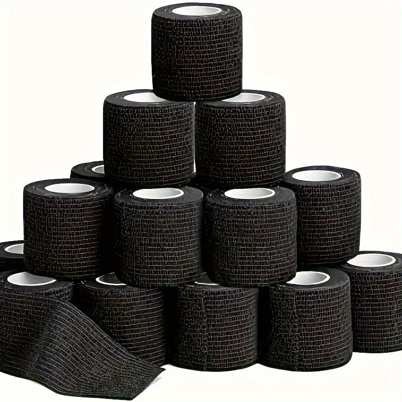 Elastic Bandage 6/12/24 Rolls Elastic Self Adhesive Bandage Wrap Breathable Flexible Fabric Non Woven Cohesive Bandage Medical First Aid Tape