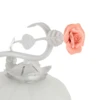 Rose Table Lamp Glass Table Lamp with 7.48 inches Wide Bent Glass Lampshade 5