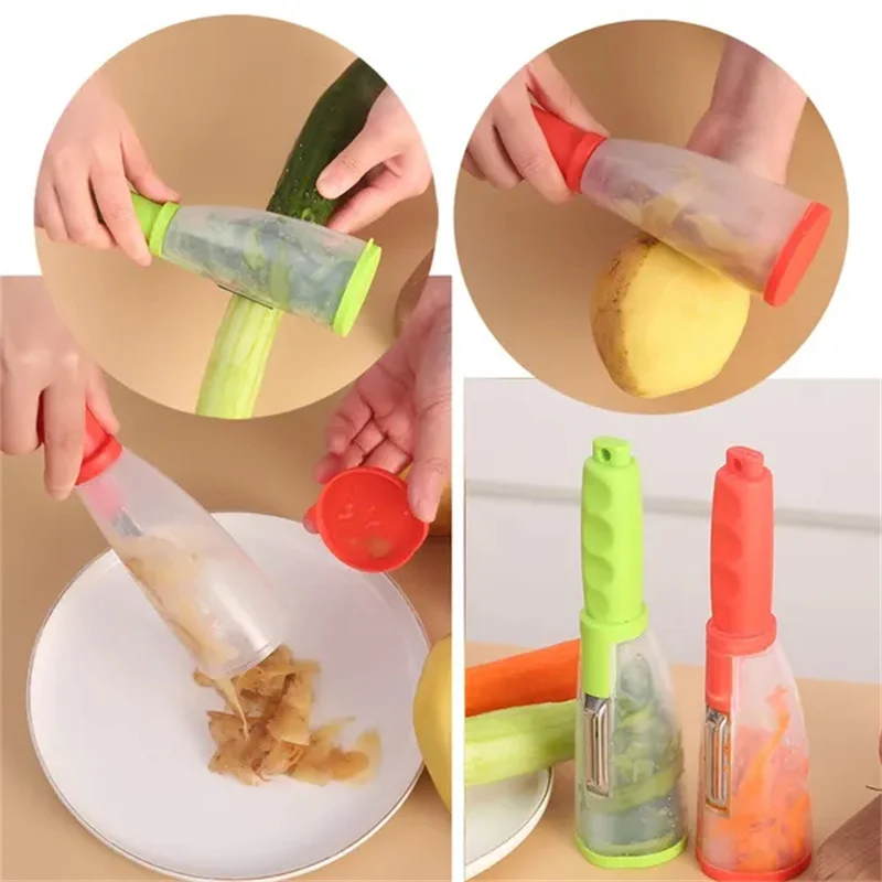 Smart Multifunctional Vegetable Fruit Peeler for Kitchen with Peel