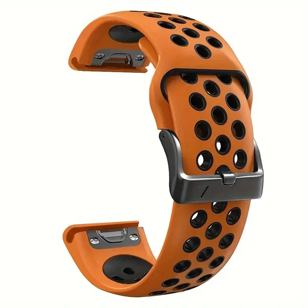 Durable Silicone QuickFit Watch Band with Breathable Design - 22mm/26mm