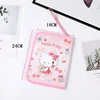 Hello Kitty Purse Kuromi Leather Zippe Portable Document Bag Bank Card Bus Card Passport Bag Card Holder Wallet Passport Cover 5