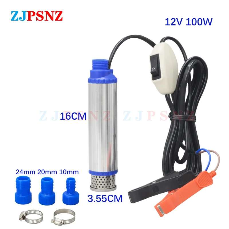 260W 12/24V Electric Car Pump Portable For Pumping Diesel Oil Water Wine Transfer Pump Camping Fishing Submersible 180W100W oil transfer,submersible electric and water pump
