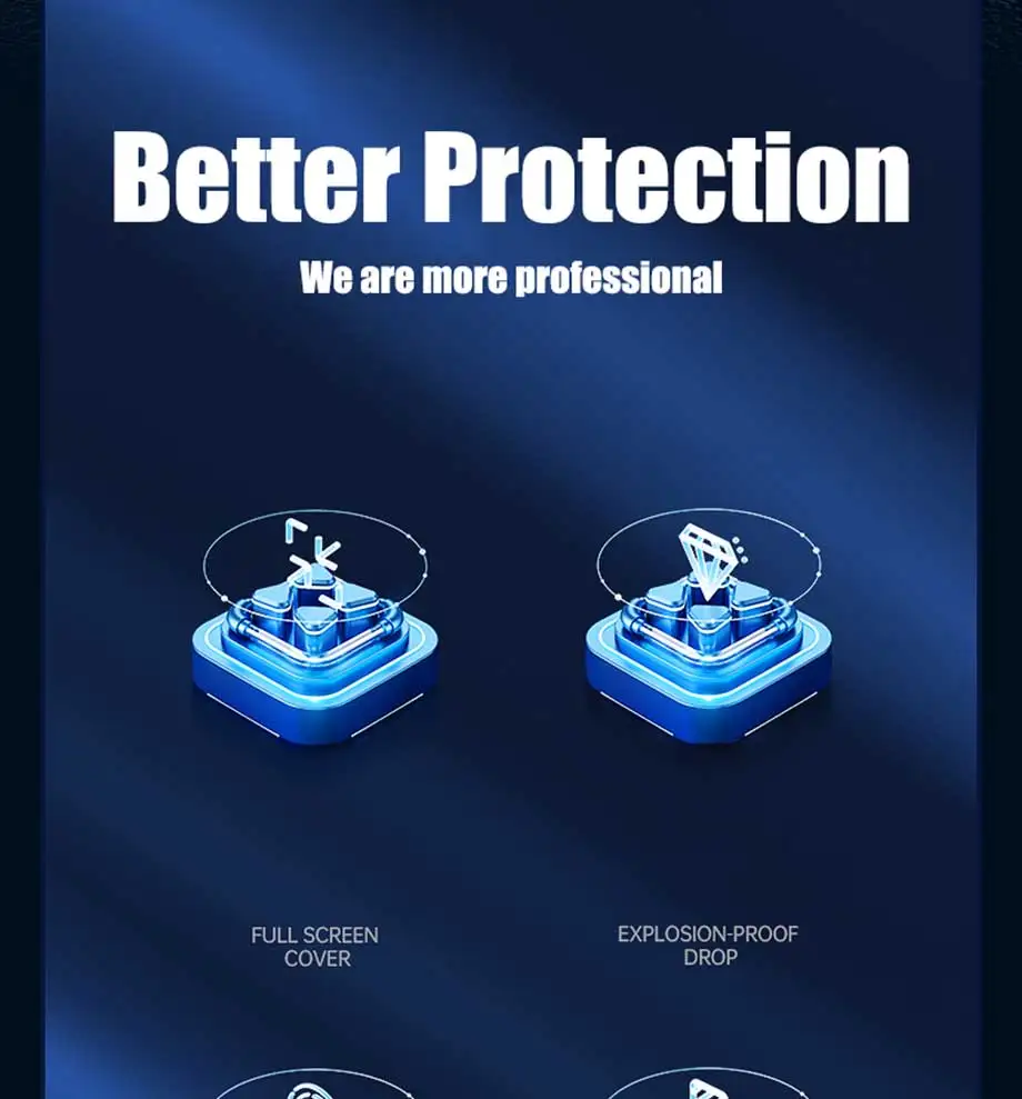 S68484e9f6c784ddeae1a7237870df461S 4PCS Tempered Glass for iPhone 11, 12, 13, 14, 15 Pro, XR, X, XS Max Screen Protector on for iPhone 12, 13 Mini, 7, 8, 6 Plus SE Glass Mallzona