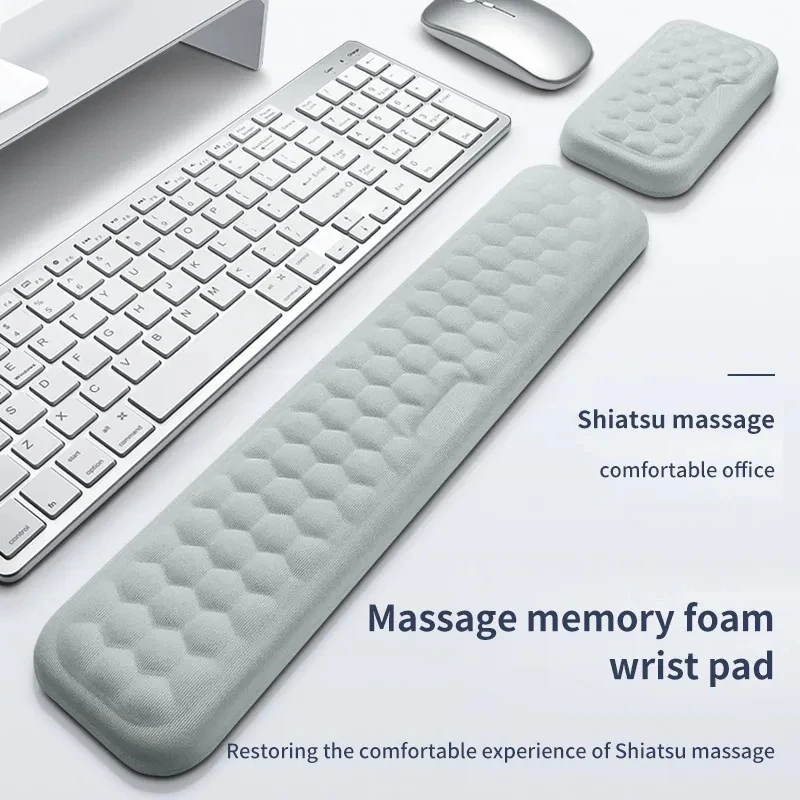 Slow Rebound Memory Foam Wrist Mouse Pad Wrist Pad Keyboard - Temu