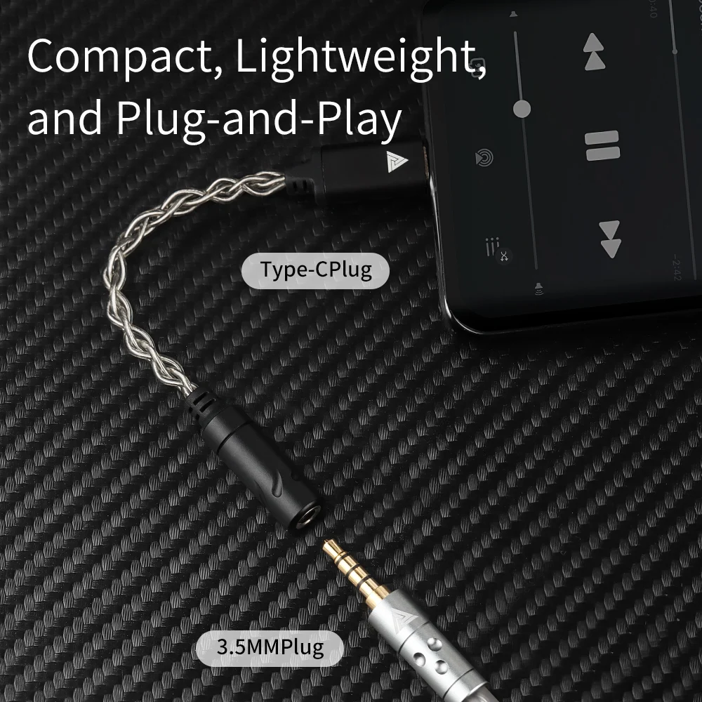 Headphone Adapter QKZ TC-MAX Pro HiFi DAC USB Type C To 3.5mm Audio Decoder IEM AMP Mobile Phone Adapter CX31993 32bits/384kHz