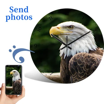Orologio da parete personalizzato orologio da casa al quarzo silenzioso foto personalizzate matrimonio LOGO aziendale foto di arte del bambino ritratti di famiglia moda