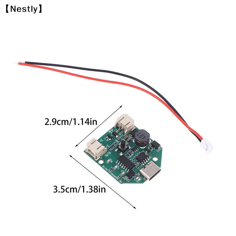 Type-C 마이크로 USB 팬 드라이브 모듈 9V 3단 무단 속도 조절 제어 보드 미니 테이블 팬 휴대용 팬 회로 Pcb〔Nest〕
