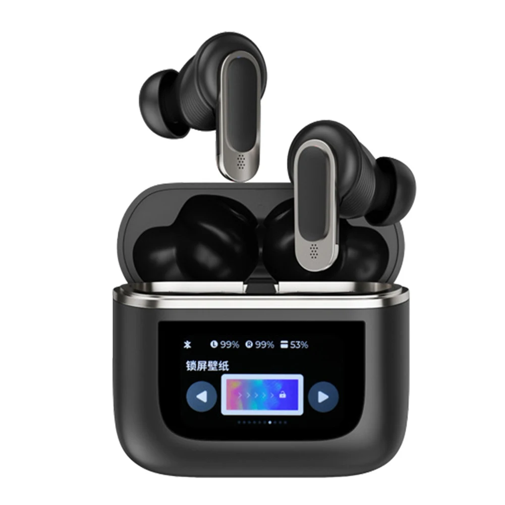 

Беспроводные наушники нового поколения, Bluetooth-совместимые с планшетом, цифровой дисплей, сенсорные наушники с шумоподавлением