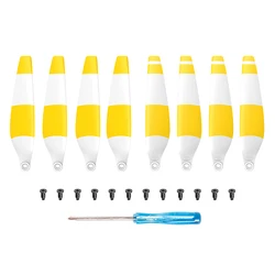 Lightweight Quick Release Drone Propeller Blades - 8/16 PCS Pack (8pcs yellow-white)