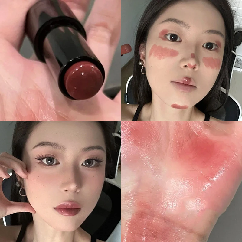 HERORANGE low saturation light colour lipstick multi-purpose stick hydrating feeling moisturising white natural mirror hold make