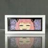 Paper Cut Shadow Box Spy X Family Anya Smug Anime Led Light Box for Room Decor Desk Lightbox Birthday Gift Table Lamp Yor Forger 3