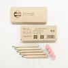 Fromthenon Traveler's Brass Pencil's Replacement Five Pencils and Four Erasers In Packs Accessory Standby Cute School Supplies 1