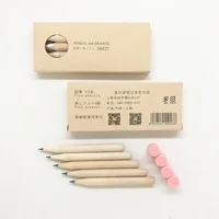 Fromthenon Traveler's Brass Pencil's Replacement Five Pencils and Four Erasers In Packs Accessory Standby Cute School Supplies 1