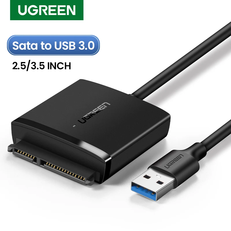 Ugreen-sata para Adaptador Usb Usb 3.0 2.0 para Conversor de Cabos Sata Cabo para 2.5 3.5 Hdd Ssd Disco Rígido