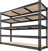 48.2''W Garage Shelving Heavy Duty Storage Shelves 3000LBS Heavy Duty Shelving 72''H Adjustable Metal Shelves 1