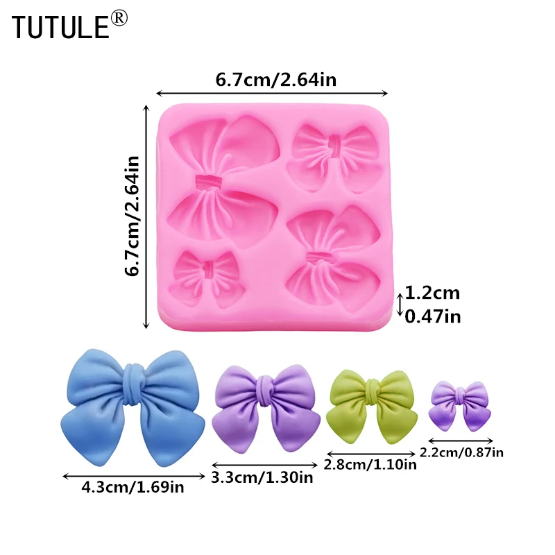 Butterfly knot flip candy chocolate silicone mold diy Large Small Butterfly cake decorating accessories clay drip silicone molds silicone mold