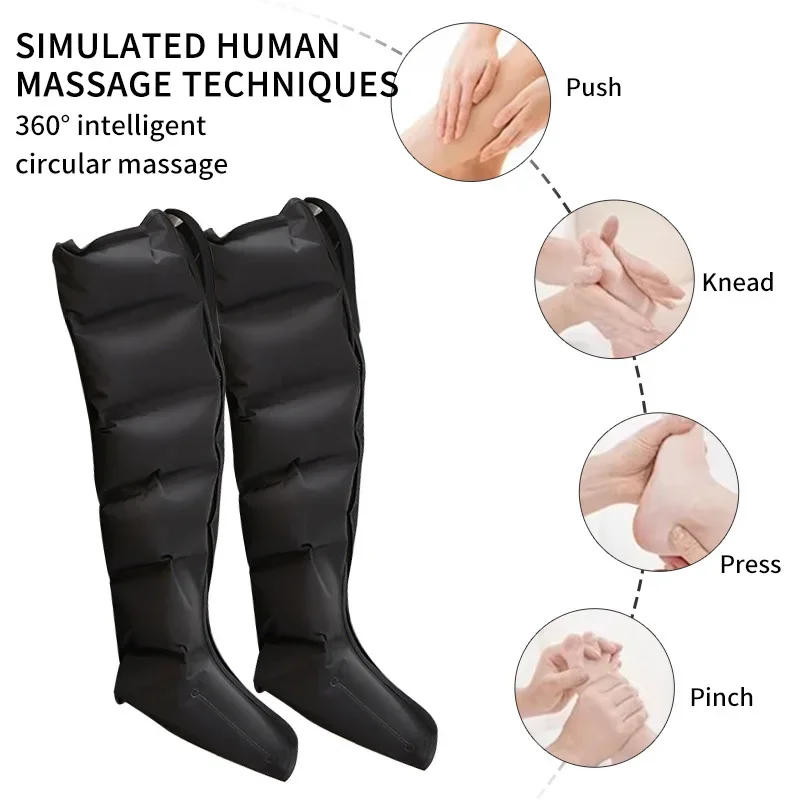 Electric Leg Massager Boots for Deep Relaxation with Remote Control